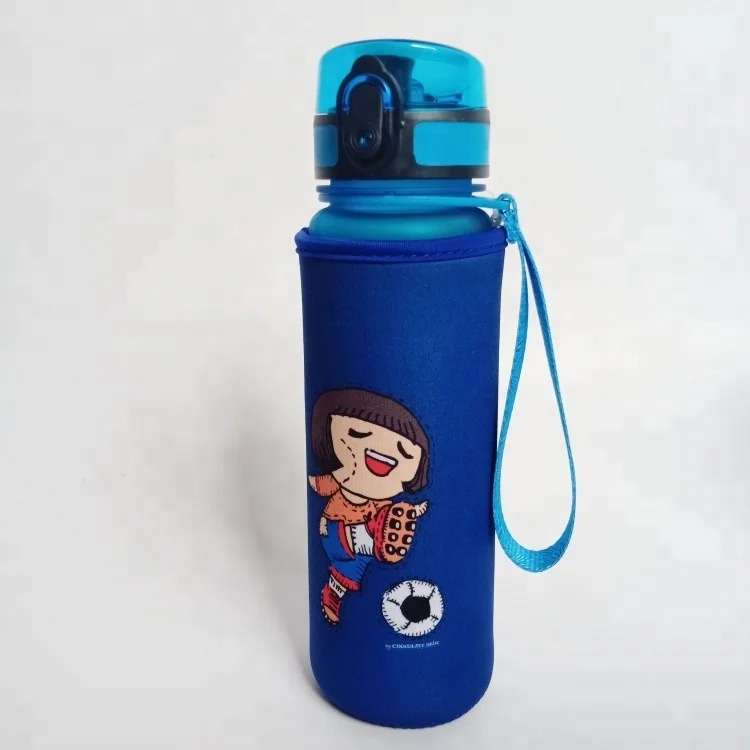 newest fashion custom simple cute neoprene water bottle sleeve cooler  for kids