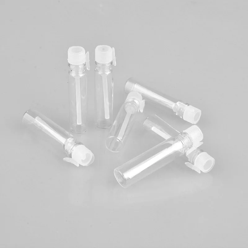 Hot Sale Cosmetic Packaging 1ml Clear Glass Perfume Sample Vial