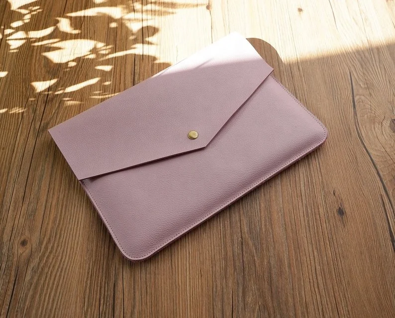 Personalized Leather Sleeve handbag for mac-book soft case, bag Case For apple, soft protective bag for laptop