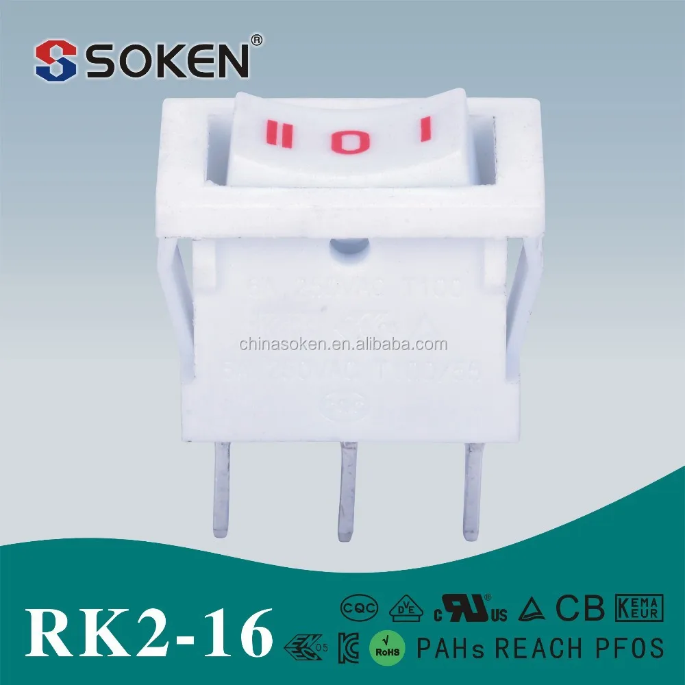 Rk2-16 SPTT 3 контакт. 12 В кема перекидной переключатель с 3 разъём(ов) 10a 250 В AC t85