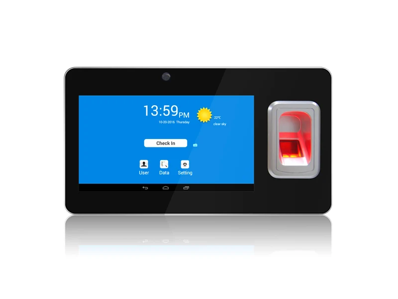 7 Inch Touch Screen Android Fingerprint Time Attendance Machine Android SMS Fingerprint Scanner Biometric With WIFI GPS SMS
