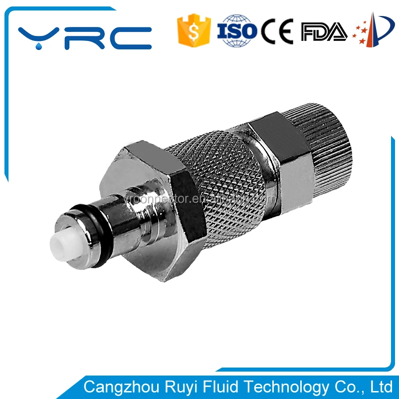 High quality micro brass quick without shuf off tube connector
