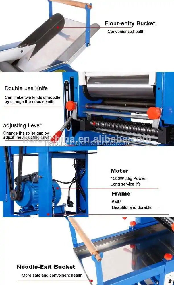 HO-60A vertical dough and pasta noodle making machinery fondant rolling machine