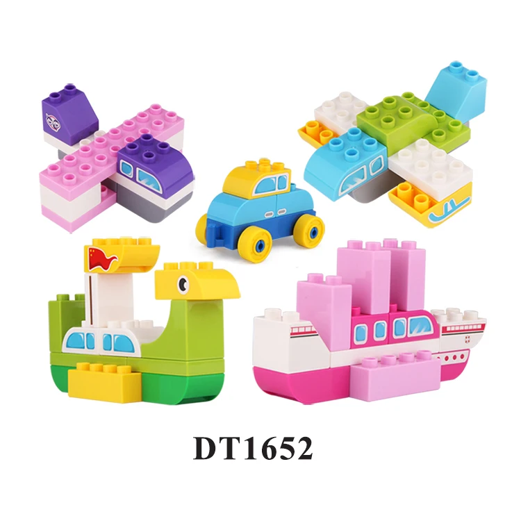 Classic Big Building Blocks Set Compatible with All Major Brands STEM Large Bricks Toys DIY Engineering Gifts for Kids Toddlers