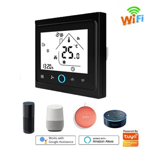  Беспроводной термостат ZigBee с сенсорным экраном для системы HVAC вентиляторной