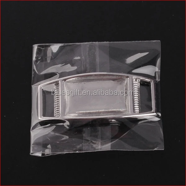 Blue factory price 12mm by16mm blank rectangle shape Shoelace charm for shoe decoration