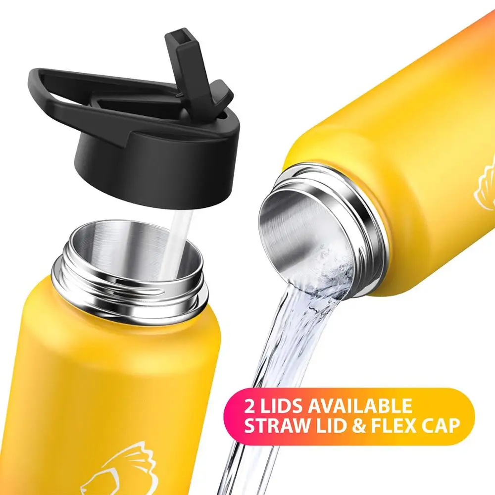 Изолированная двухслойная бутылка для напитков из нержавеющей стали с широким ртом bpa-free может быть настроена