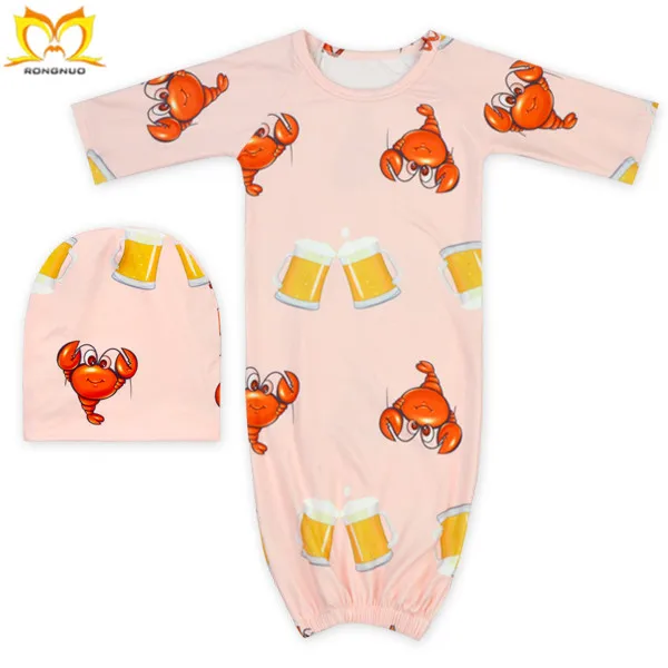 Новорожденных белый конь печатных спальный мешок для ночного эластичный низ оптовая продажа детский спальный мешок