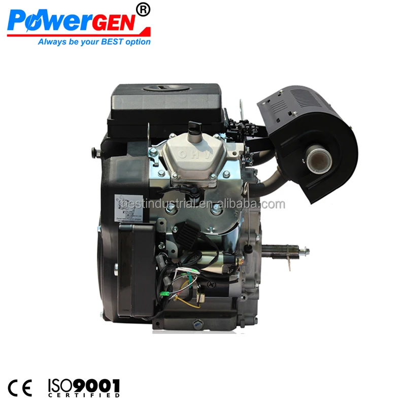 Best Seller!!! POWERGEN  OHV Horizontal Shaft 20HP V Twin 2 Cylinder Air Cooled Gasoline Engine