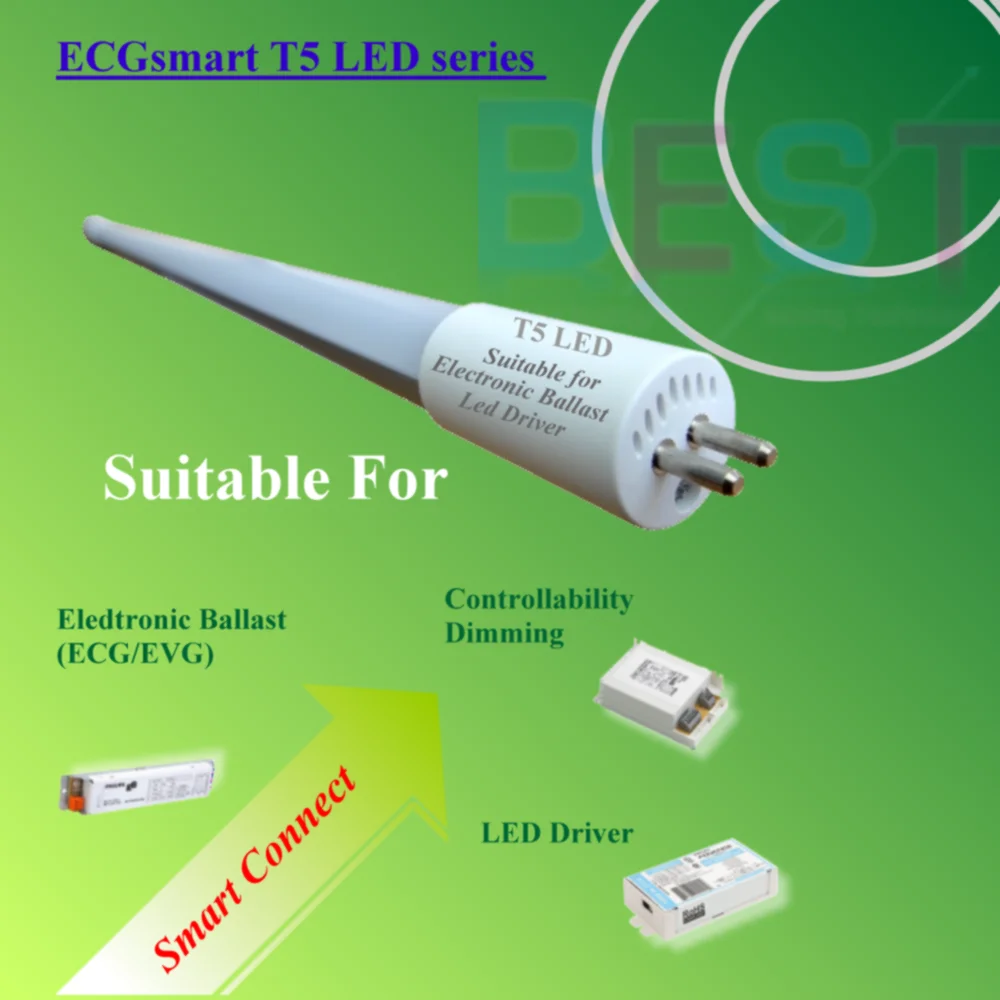 
LED T5 Tube G5; Retrofit led t5 compatible electronic ballast ECG/EVG 