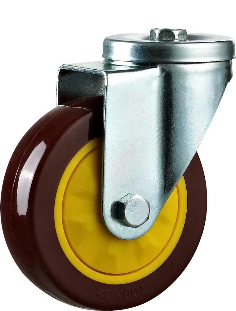 Furniture caster wheel swivel polyurethane 4 inch ball bearing cabinet bed caster wheel