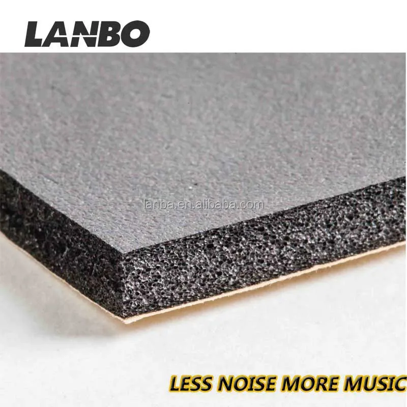 Print logo foam rubber with adhesive car sound insulation / absorbing material