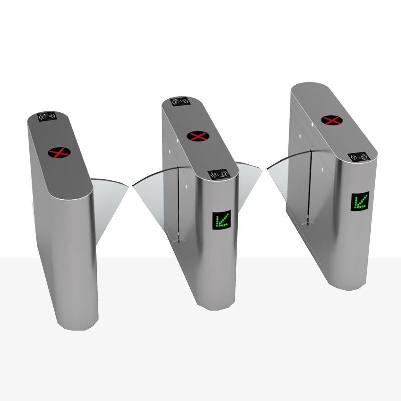 Fingerprint Access Control Flap Barrier Building Counter Electronic Turnstile For Ticket Management System