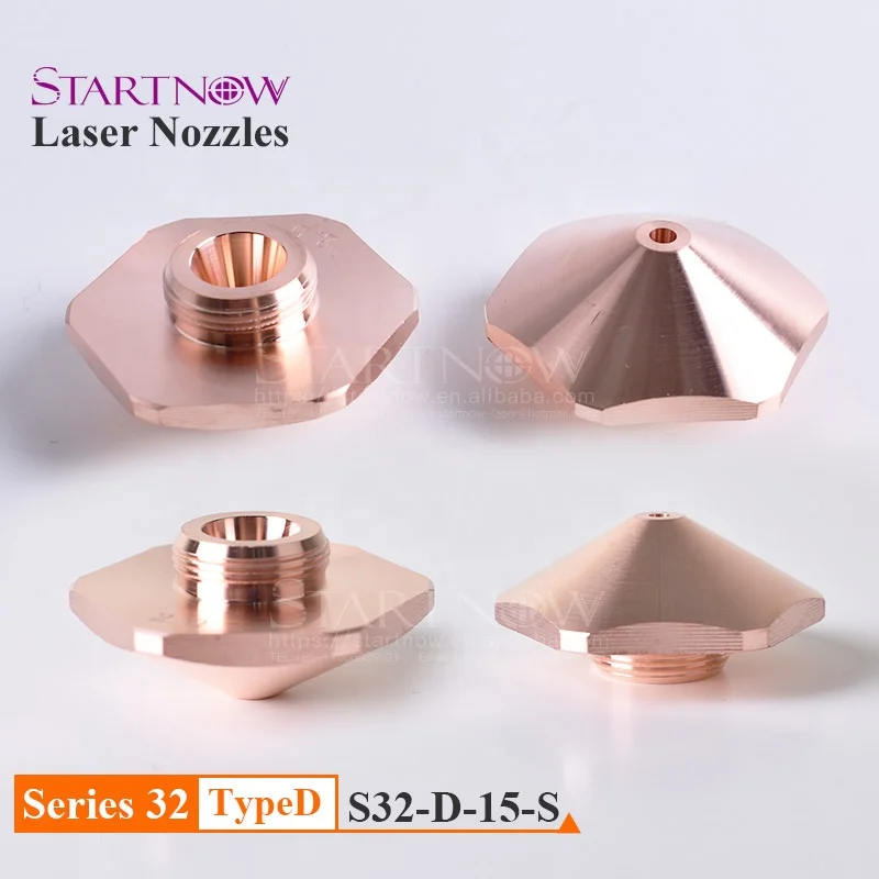 Dia.32mm H15 M14 Gauge 1.0-3.5mm Single Layer Laser Hexagonal Copper Nozzles for Bodor Fiber CNC Laser Cutting Machine