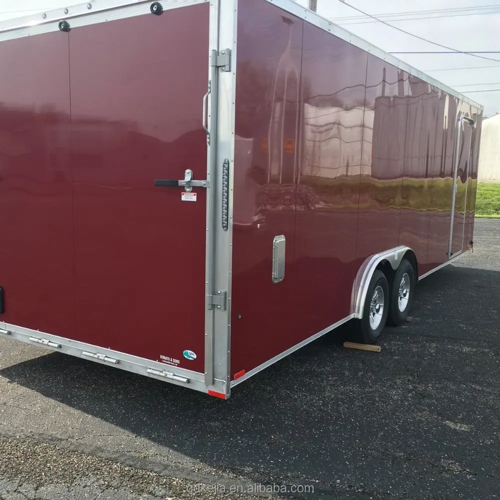 6 X 12 V NOSE ENCLOSED MOTORCYCLE BIKE CARGO TRAILER HARLEY COLOR