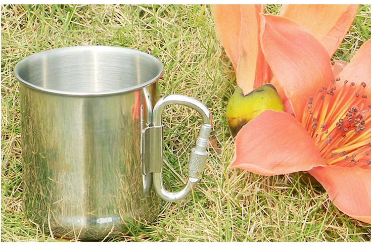 
High quality stainless steel camping travel kettle set with filter and cup 