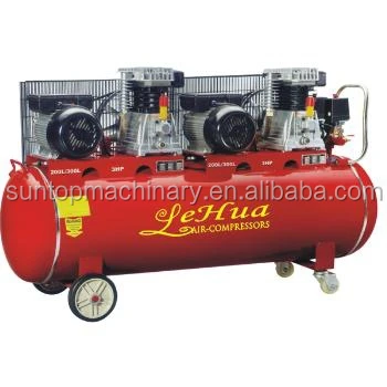 200L / 300L 3 * 2HP 2.2KW воздушный компрессор с двумя головки два электрических двигателей