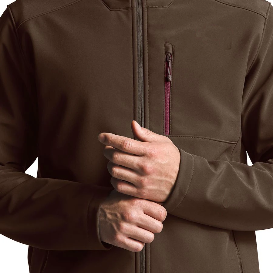 
Latest new fashion men softshell fleece brown jacket for daily wear 