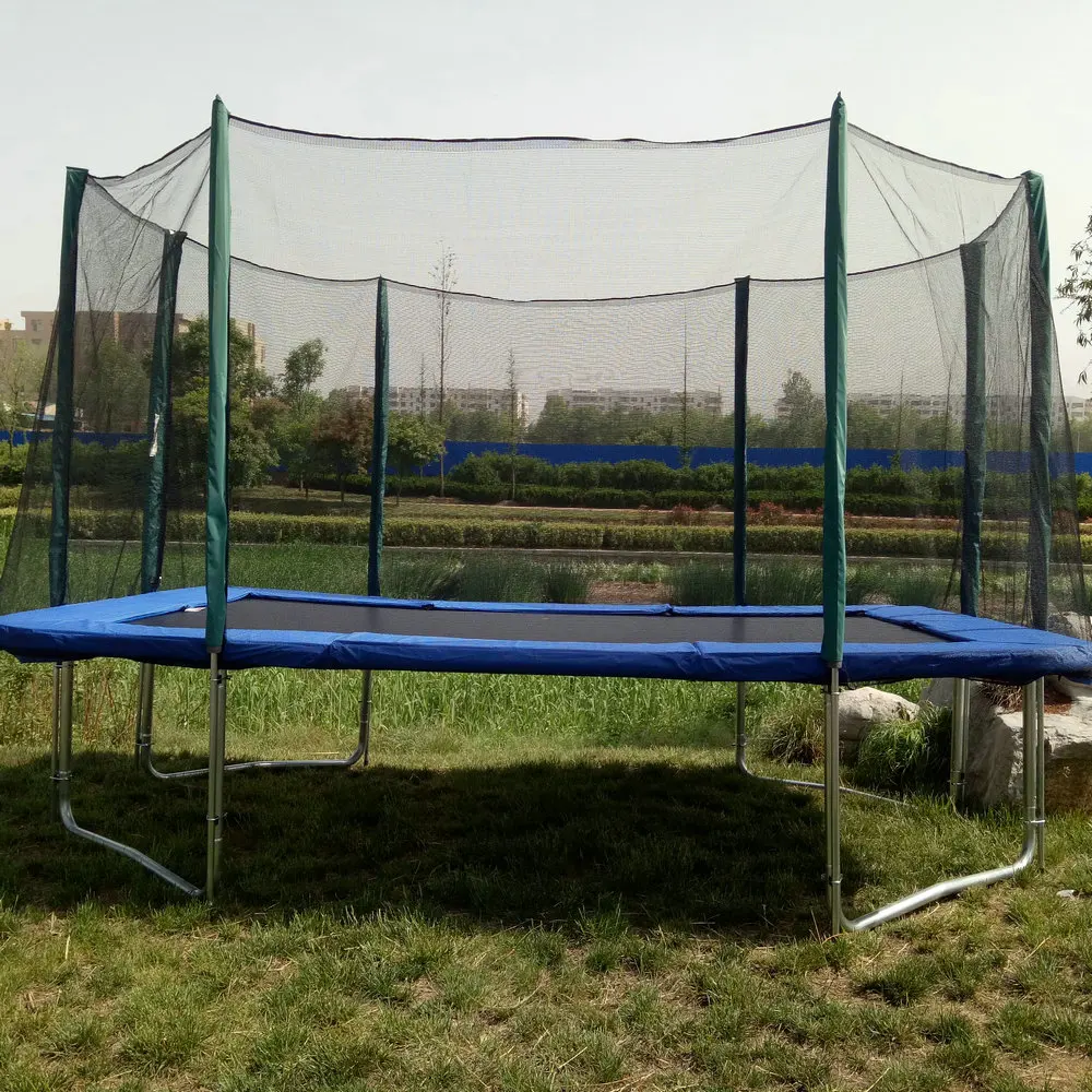 10 x 14 Foot Enclosed Rectangular Trampoline