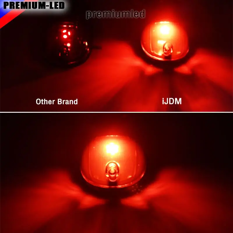 Smoked Lens red LED Cab Roof Top Marker Running Lights For Truck SUV 4x4 (For Chevy Ford Dodge GMC, etc)