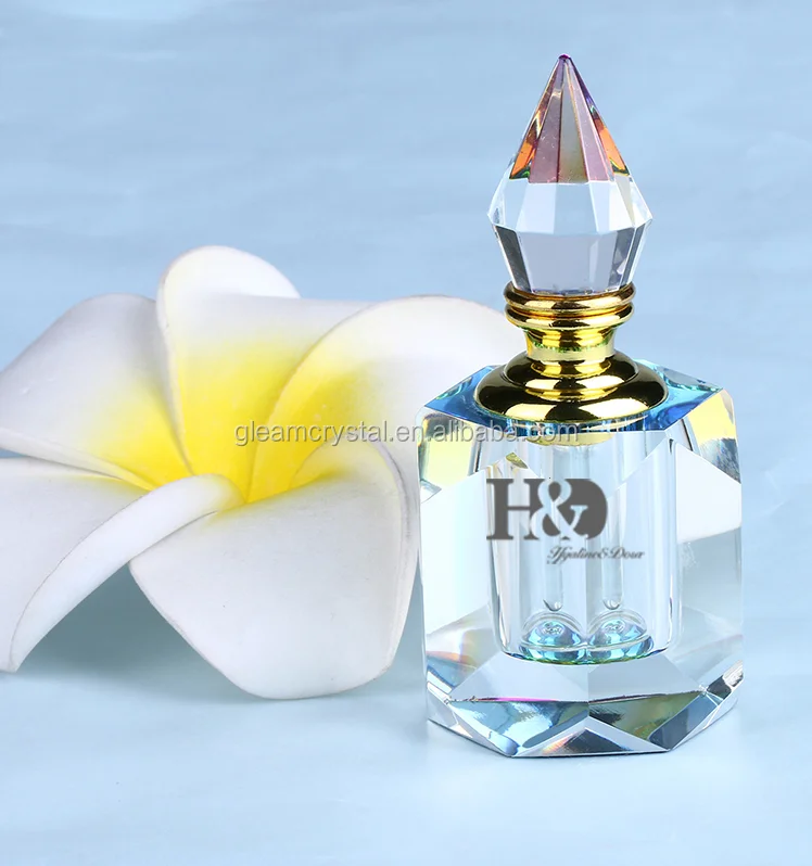 Gleam empty Square glass perfume bottle Crystal Glass Bottle crystal liquor bottle For Perfume 3-10ml