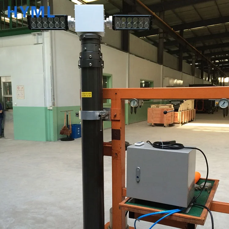 Built-in cable pneumatic telescopic mast lamp pole