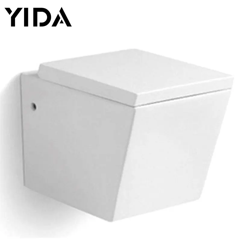 Western standard bathroom square P trap washdown wall hung toilet