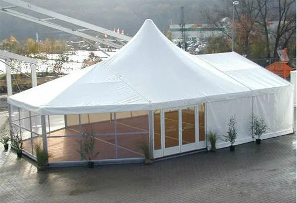 Factory Wholesale Mixed Pagoda Exhibition Event Tent Aluminum PVC Wedding Party Marquee For Outdoor Reception