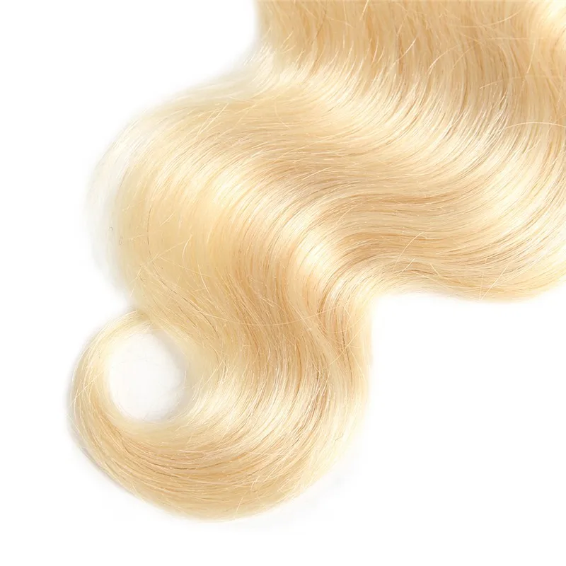 Wholesale Cheap 10A Grade 613 Blonde Indian Virgin Body Wave Cuticle Aligned Human Hair Bundles