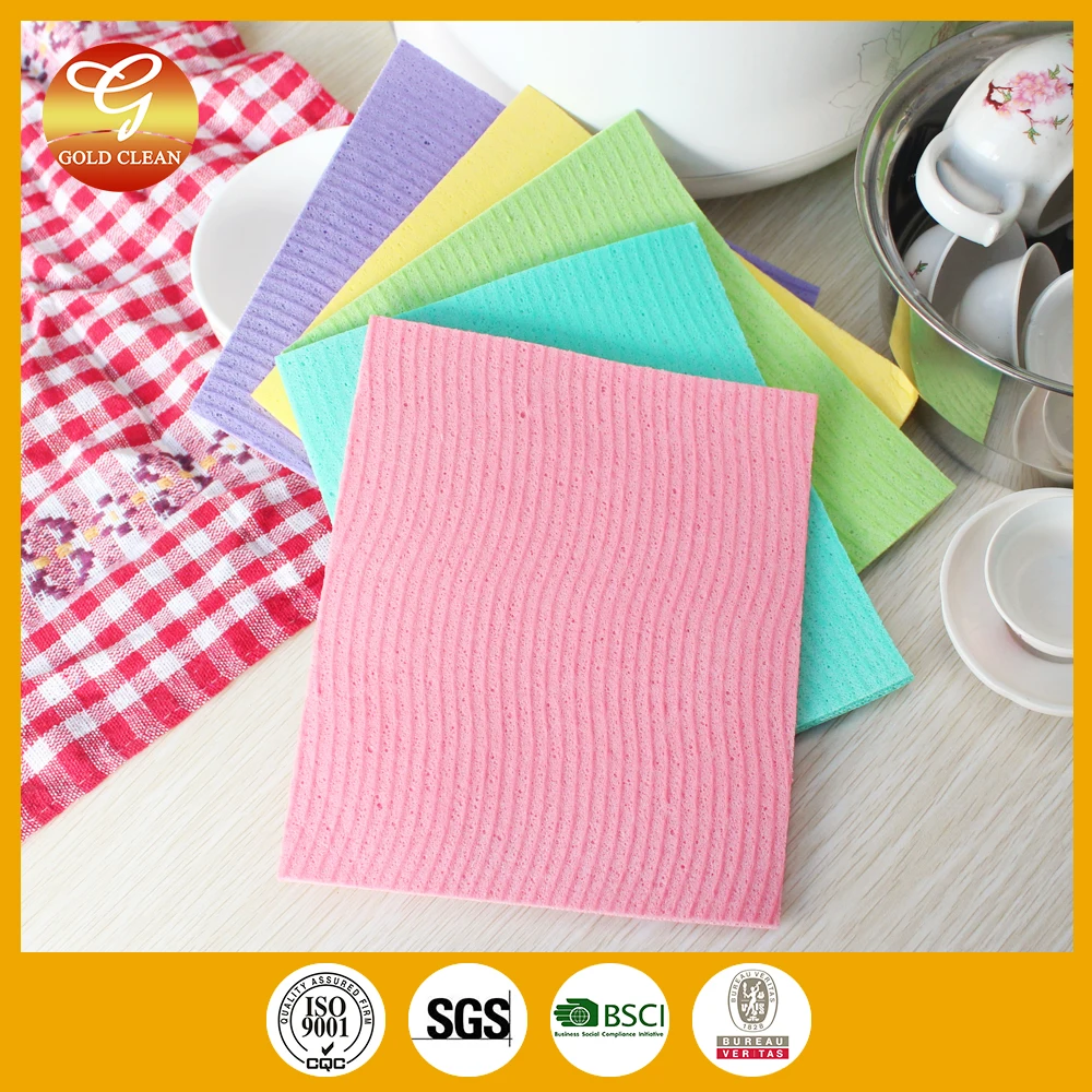 Cellulose Sponge Dishtowels Swedish Dish Cloths Dishes Washing Wipes Paper Cotton Paper Towels Kitchen Towel for Kitchen