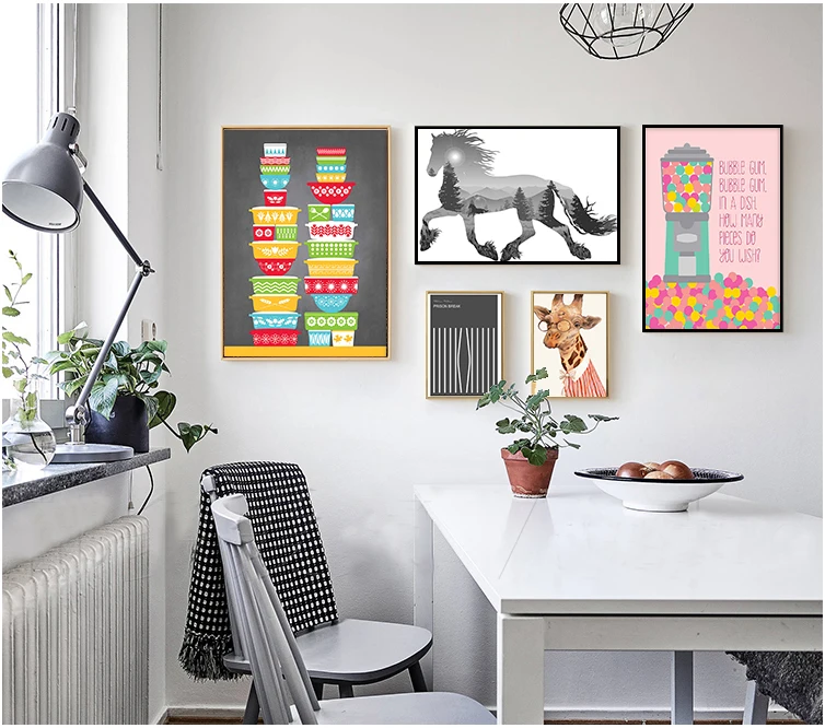 Popular wall art decor modern wall painting digital printing cuadros decorativos sala