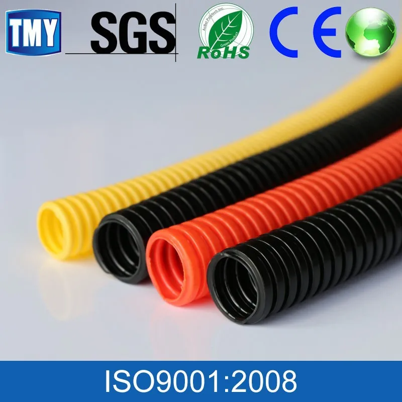 
PA/PP/PE/PVC flexible corrugated electrical conduit pipe 
