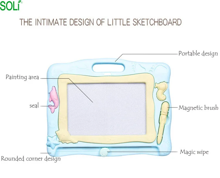 Drawing board magnetic writing board educational plastic toys