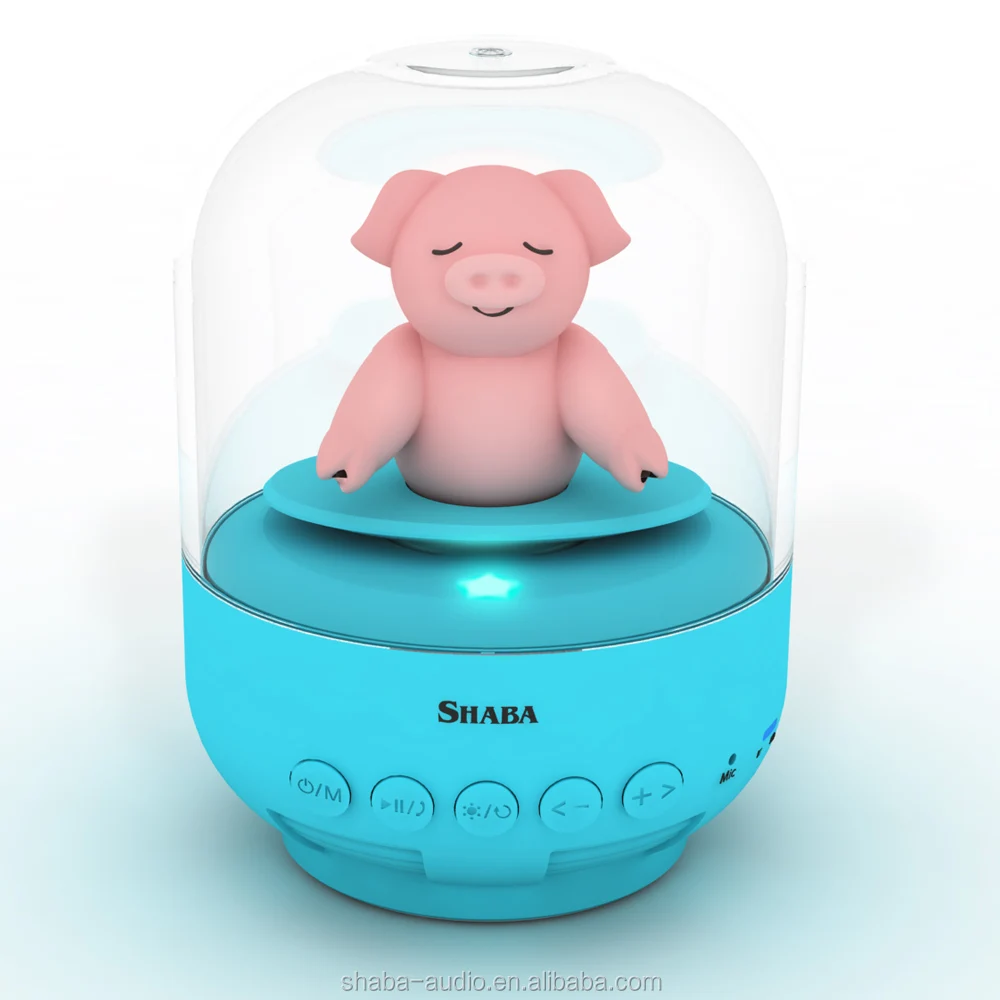 Baby white noise speaker ,Shaba bell Jar animal pet mini wireless speakers, cute musical baby toy.
