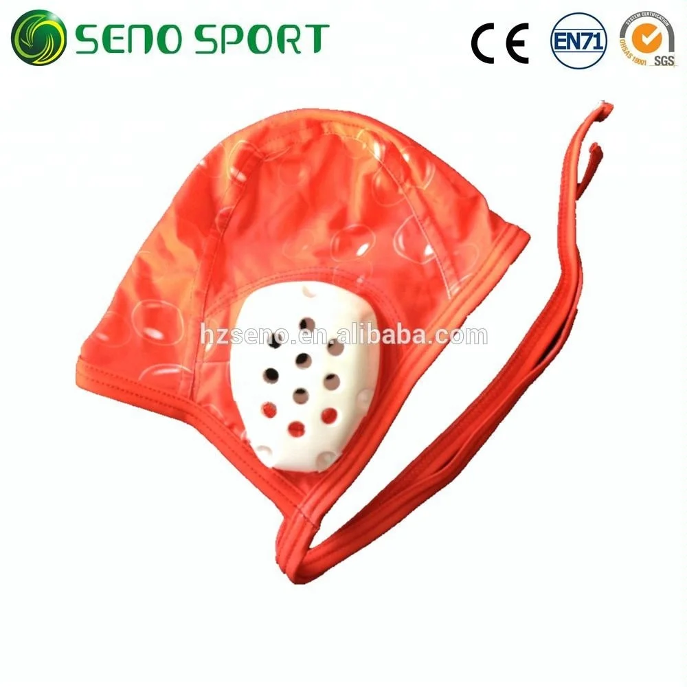 Custom Durable Material Water Polo Caps With Plastic Ear Guard