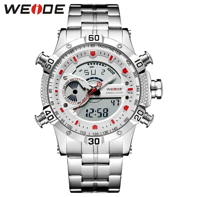 
China watch manufacturer digital fashion quartz stainless steel lcd digital wrist watch sport men 