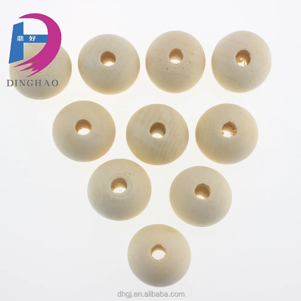 
High Quality Lotus Natural Wood Bead With Hole 