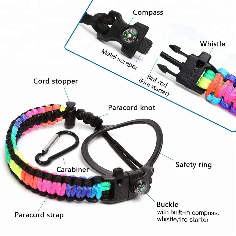 Durable Simple Modern Paracord Bottle Handle For Wide Mouth Water Bottles