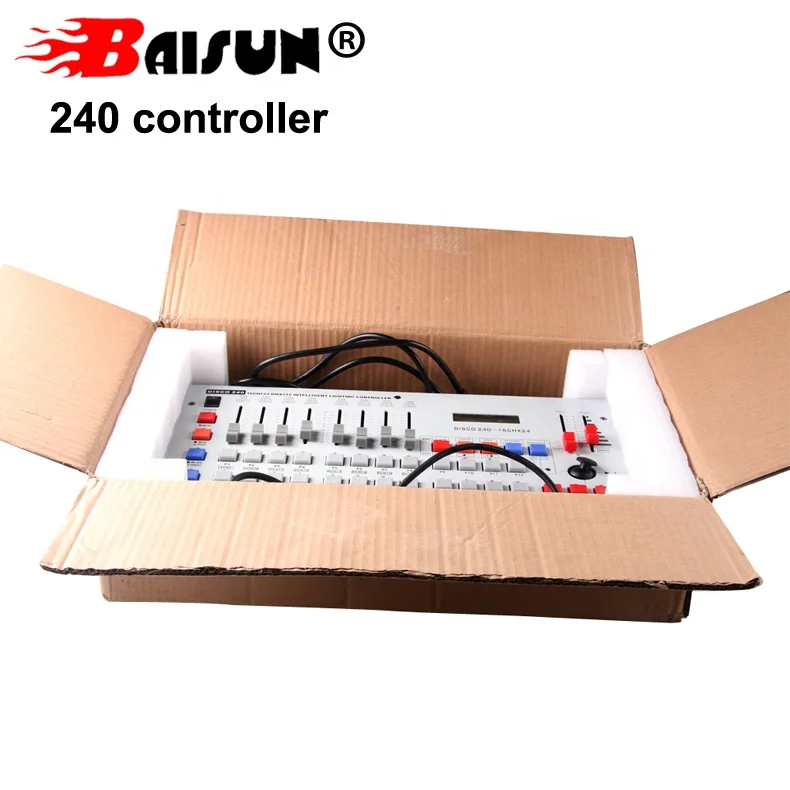 Baisun brand 240 DMX DJ Controller DMX512 Lighting Disco Controller Console For Stage Lighting Mixing Desk
