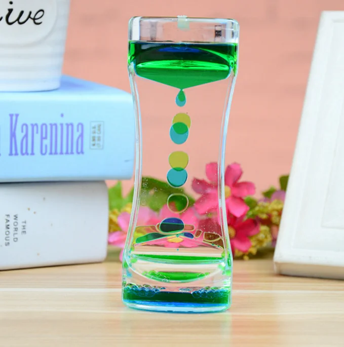 Wholesale acrylic liquid sandglass & hourglass & oil timer