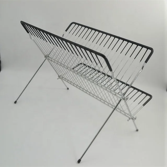 
Kitchen corner stainless steel roll up collapsible dish drying dinner plate holder dish drying rack 