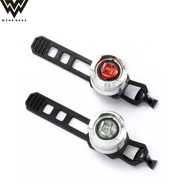 Promotional CR2032 Battery Ruby Bike Light Rear bicycle light with rubber band OEM logo