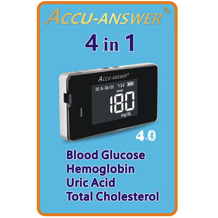 Новый брендовый глюкометр для оптовой продажи, оборудование для тестирования крови, глюкометр, измеритель уровня холестерина