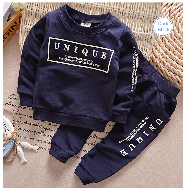 Eco-friendly clothing set kids sports suit children tracksuit casual clothes