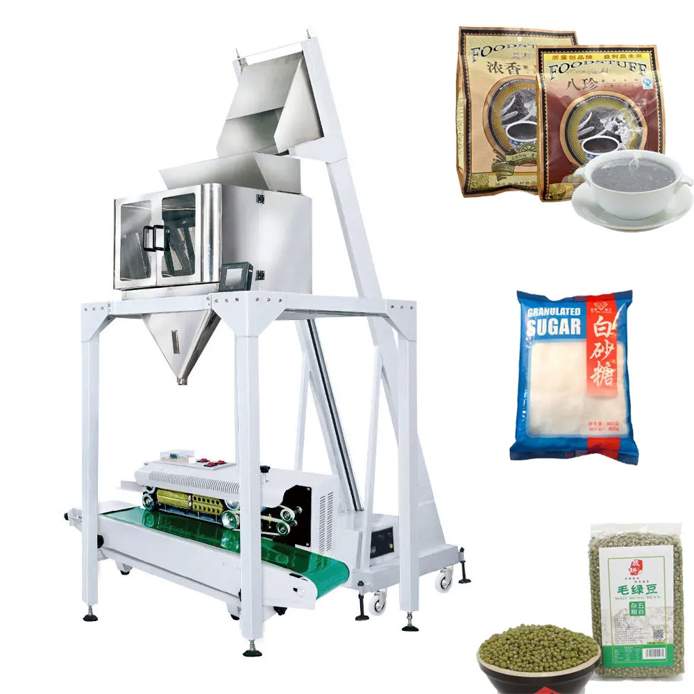 Semi Automatic Weighing System with linear weigher machine for packaging powder,granules
