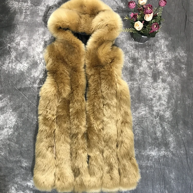 OEM factory custom made high quality faux fur coat