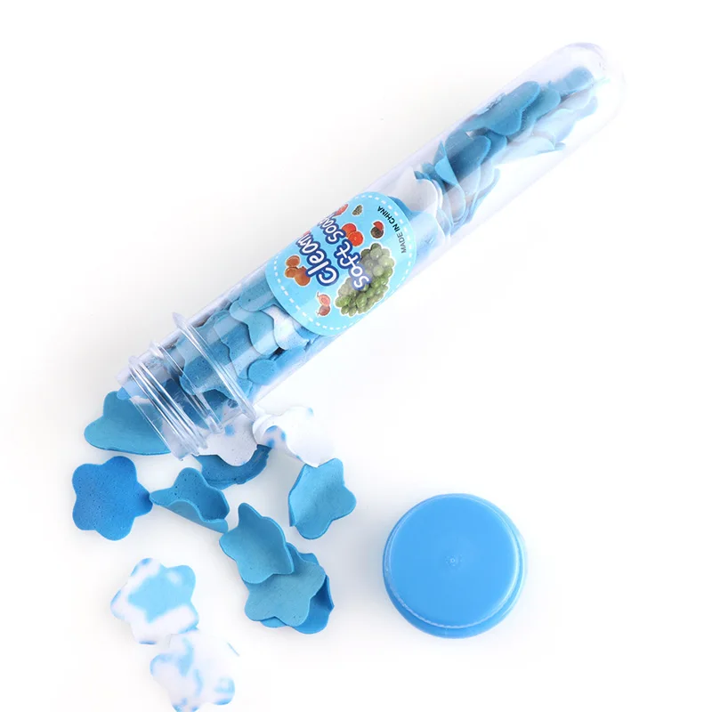 1 Tube Portable Flower Soap Hand Washing Cleaning Soap Tablets Soap Flakes for Outdoor Travel