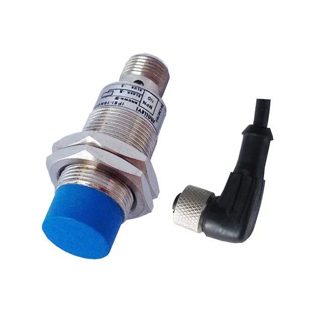 M18 4 Pin Connector Short Housing Inductive Proximity Sensor Switch 5Vdc/12V/24VDC NPN/PNP NO+NC Output IP67 Waterproof (IBEST)