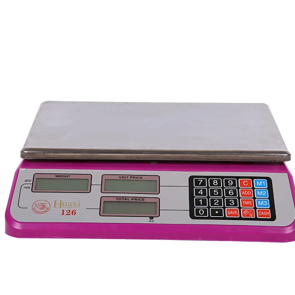 Huaxi acs tcs electronic price scales 50kg digital price computing scale