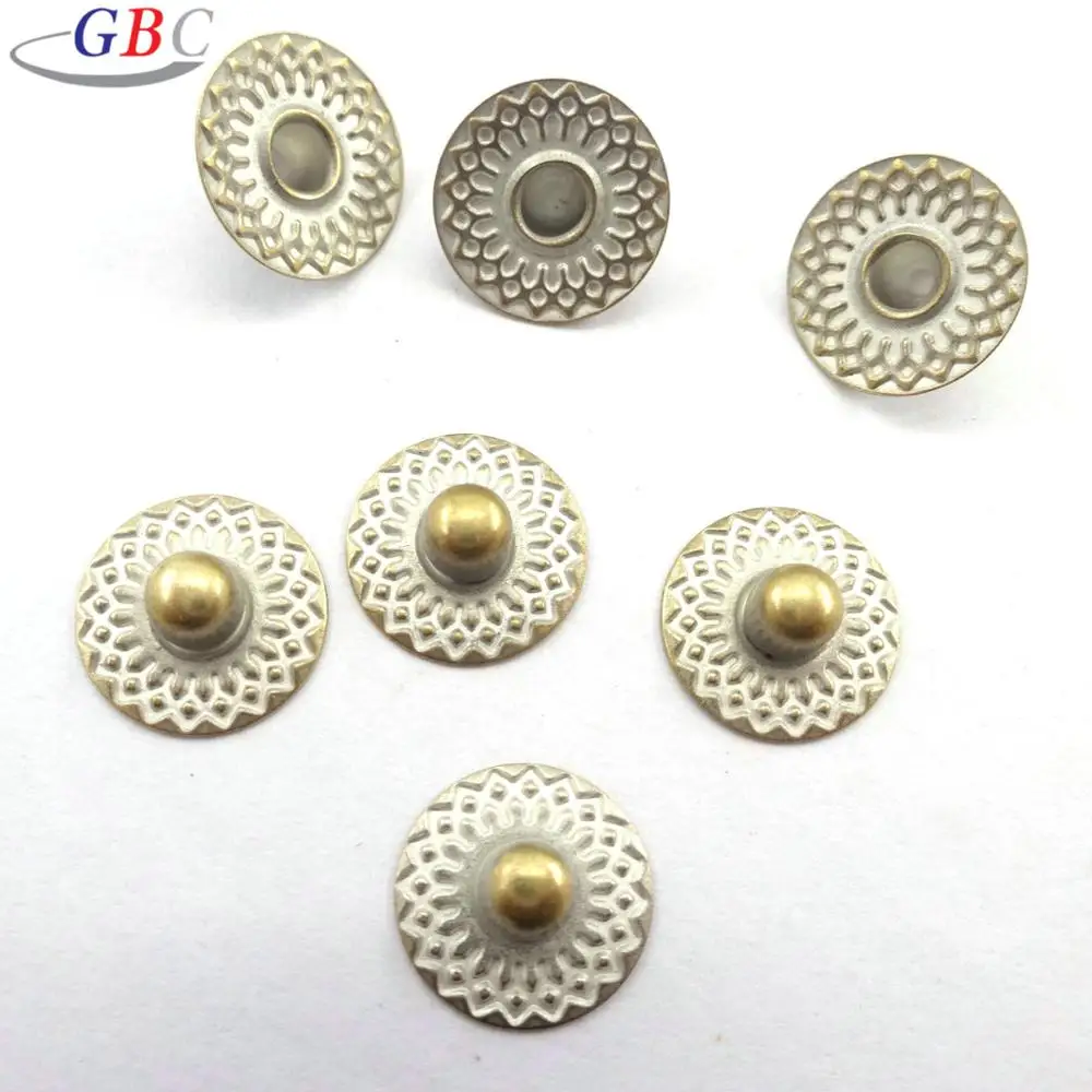 custom design stainless steel jeans rivet with cap